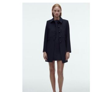 Zara Navy Women's Trench Coat